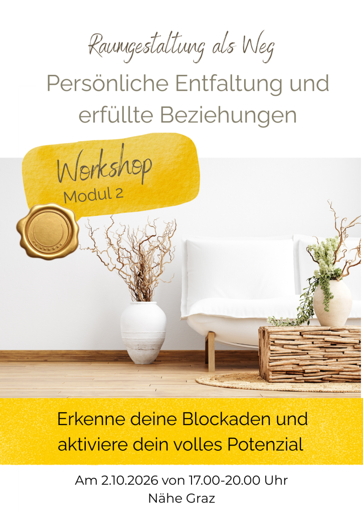 Workshop Raumgestaltung als Weg zu persönlicher Entfaltung